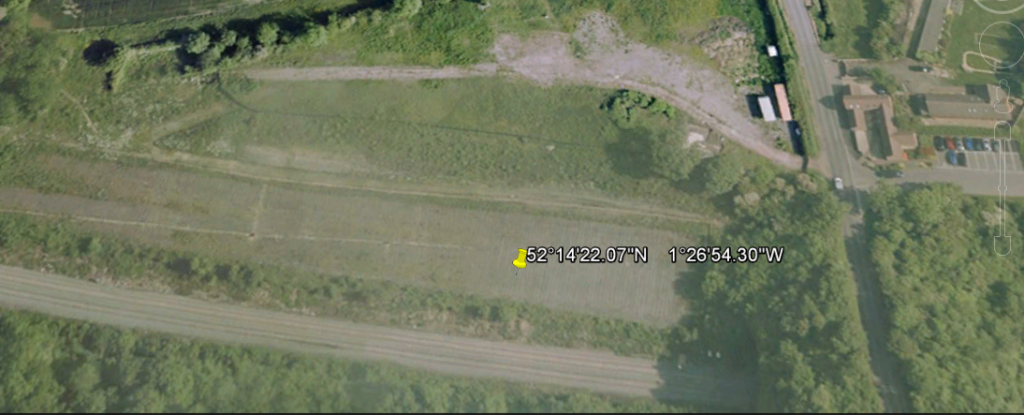 Harbury Cutting in 2010 - from Google Earth