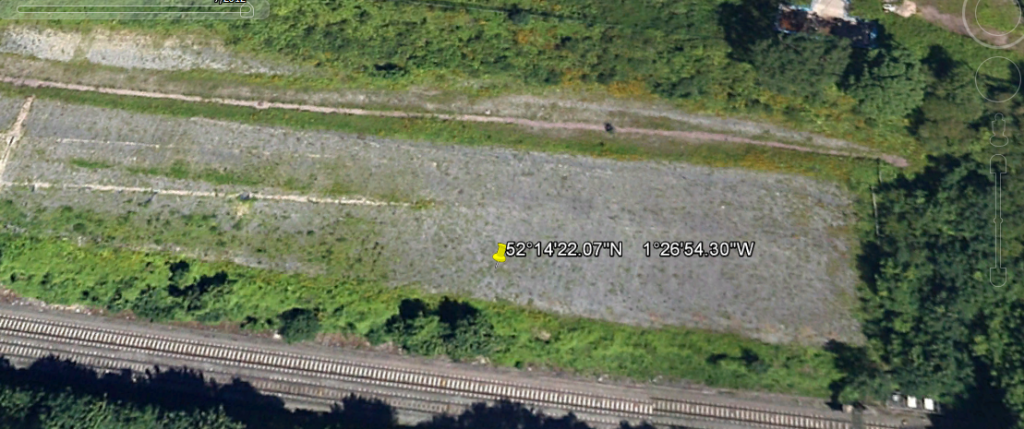 Harbury Cutting in 2012 - from Google Earth
